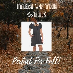 🍄 HOST PICK 🍄 Mushroom Foliage Lace Collar Cutout Sweetheart Dress